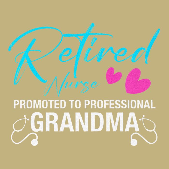 Retired Nurse 2025 Promoted To Professional Grandma Heart Cooling Performance Crew T-Shirt