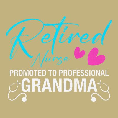 Retired Nurse 2025 Promoted To Professional Grandma Heart T-Shirt