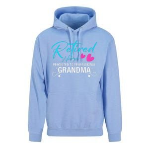 Retired Nurse 2025 Promoted To Professional Grandma Heart Unisex Surf Hoodie