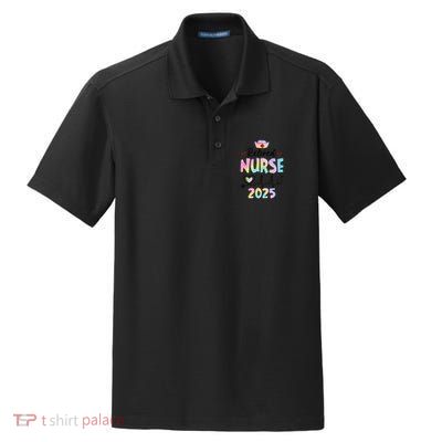 Retired Nurse 2025 Retirement Nurse Est 2025 Nursing Tie Dye Dry Zone Grid Polo