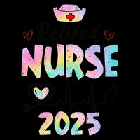 Retired Nurse 2025 Retirement Nurse Est 2025 Nursing Tie Dye Toddler T-Shirt