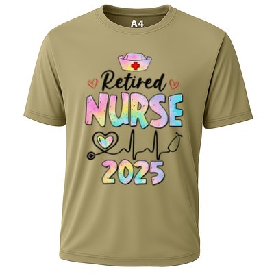 Retired Nurse 2025 Retirement Nurse Est 2025 Nursing Tie Dye Performance Shirt