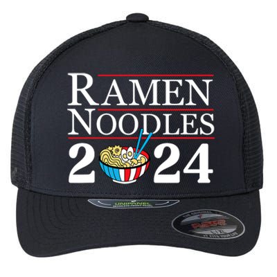 Ramen Noodles 2024 Funny Political Election Sarcastic Flexfit Unipanel Trucker Cap