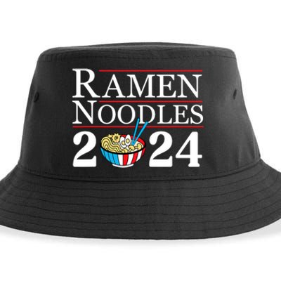 Ramen Noodles 2024 Funny Political Election Sarcastic Sustainable Bucket Hat