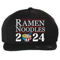 Ramen Noodles 2024 Funny Political Election Sarcastic Wool Snapback Cap