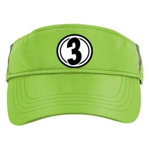 Racing Number 3 Adult Drive Performance Visor