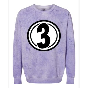 Racing Number 3 Colorblast Crewneck Sweatshirt