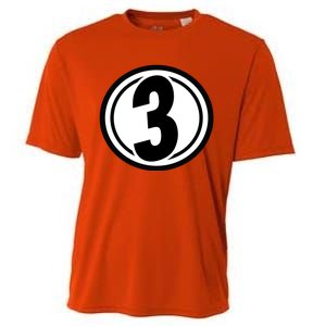 Racing Number 3 Cooling Performance Crew T-Shirt