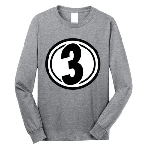 Racing Number 3 Long Sleeve Shirt