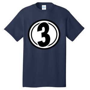 Racing Number 3 Tall T-Shirt