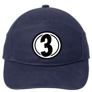 Racing Number 3 7-Panel Snapback Hat