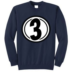 Racing Number 3 Tall Sweatshirt