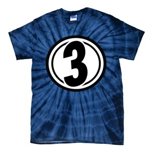 Racing Number 3 Tie-Dye T-Shirt