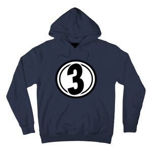 Racing Number 3 Tall Hoodie