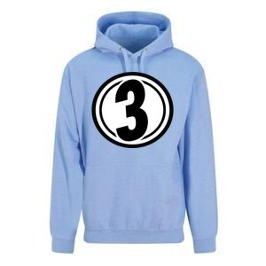 Racing Number 3 Unisex Surf Hoodie