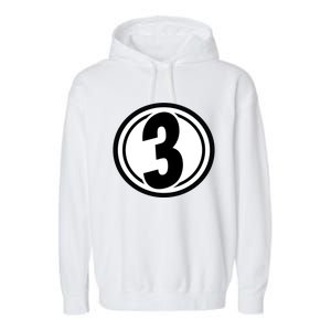 Racing Number 3 Garment-Dyed Fleece Hoodie