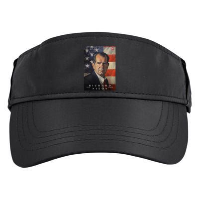 Richard Nixon 37th President Of The United States Portrait Adult Drive Performance Visor