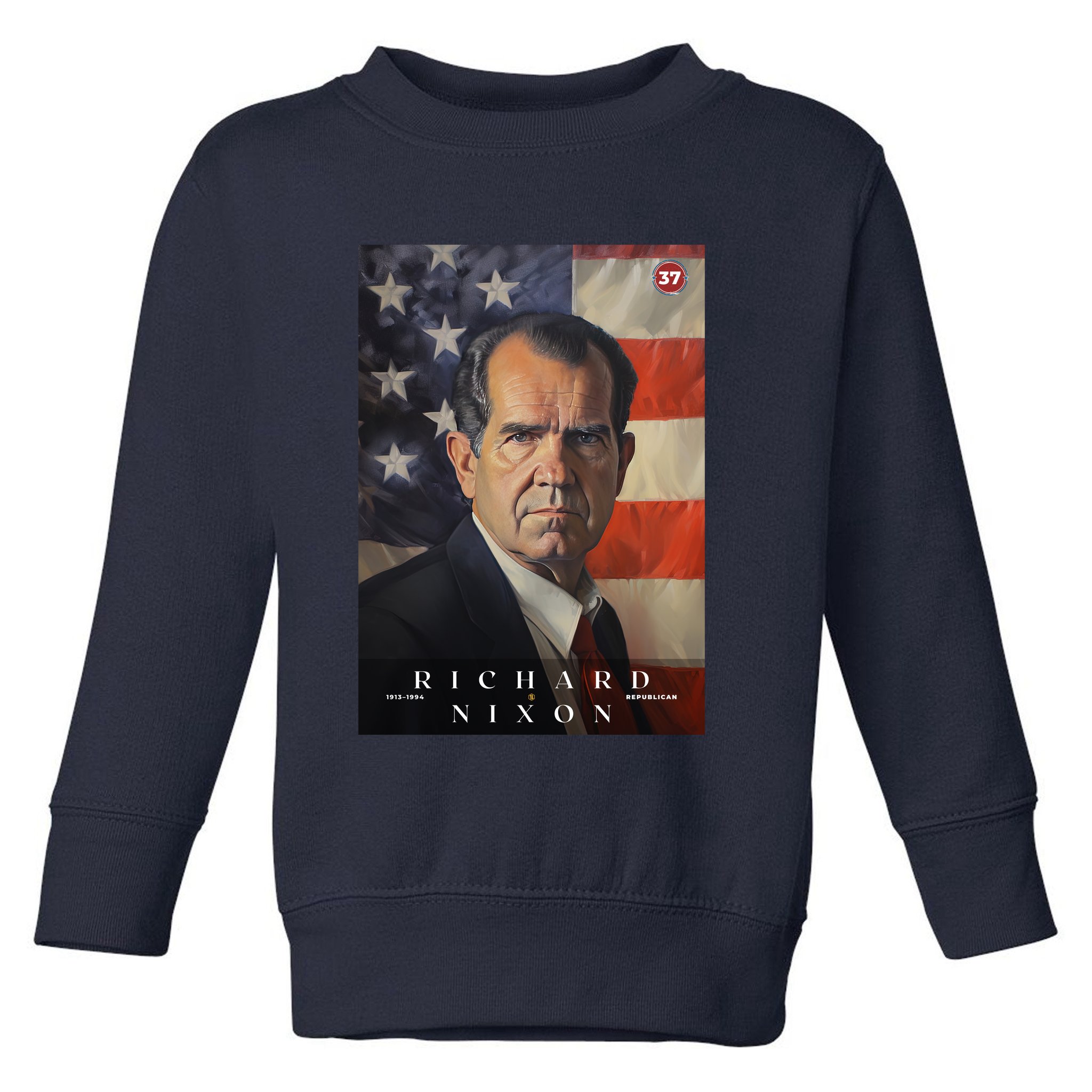 Richard Nixon 37th President Of The United States Portrait Toddler Sweatshirt