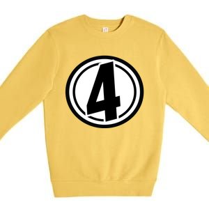 Racing Number 4 Premium Crewneck Sweatshirt