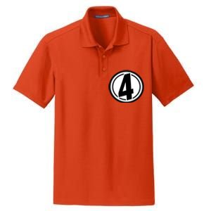 Racing Number 4 Dry Zone Grid Polo