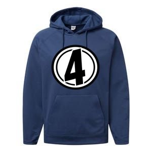 Racing Number 4 Performance Fleece Hoodie