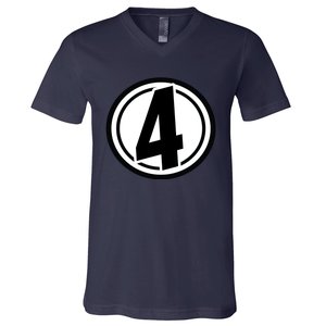 Racing Number 4 V-Neck T-Shirt