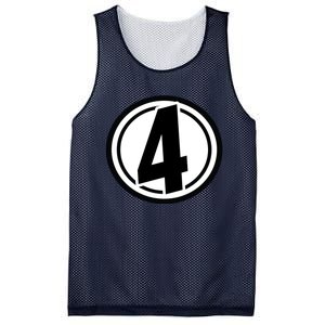 Racing Number 4 Mesh Reversible Basketball Jersey Tank