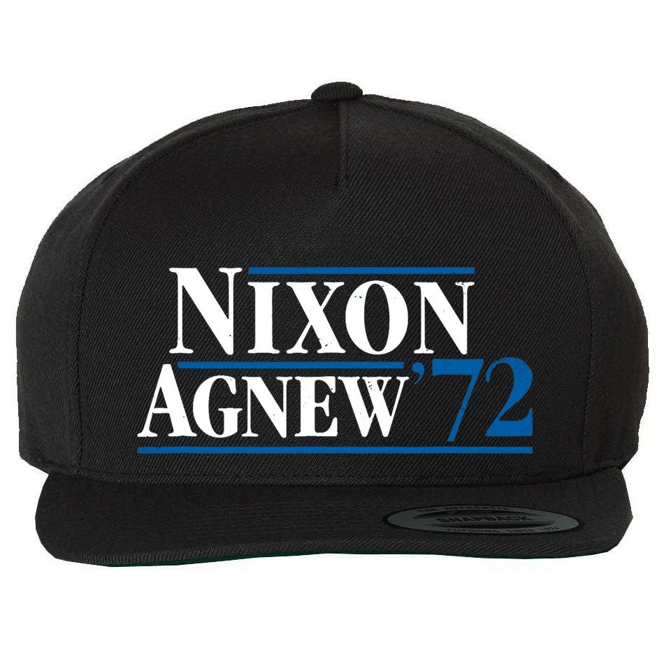 Richard Nixon 72 Retro Wool Snapback Cap