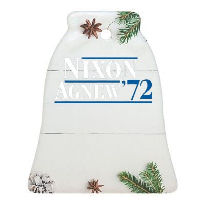 Richard Nixon 72 Retro Ceramic Bell Ornament