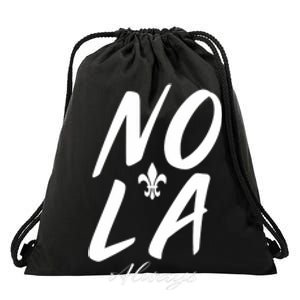 Remember Nola Always Never Forget New Orleans Suppor Drawstring Bag