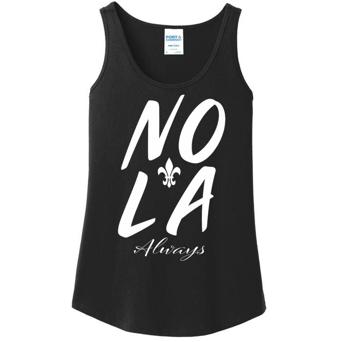 Remember Nola Always Never Forget New Orleans Suppor Ladies Essential Tank