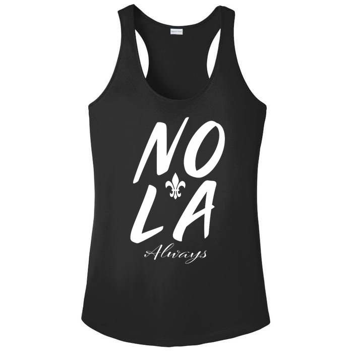 Remember Nola Always Never Forget New Orleans Suppor Ladies PosiCharge Competitor Racerback Tank