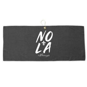 Remember Nola Always Never Forget New Orleans Suppor Large Microfiber Waffle Golf Towel