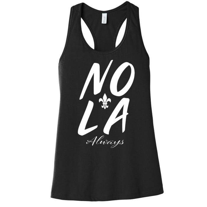 Remember Nola Always Never Forget New Orleans Suppor Women's Racerback Tank