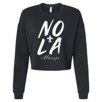 Remember Nola Always Never Forget New Orleans Suppor Cropped Pullover Crew