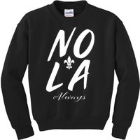 Remember Nola Always Never Forget New Orleans Suppor Kids Sweatshirt