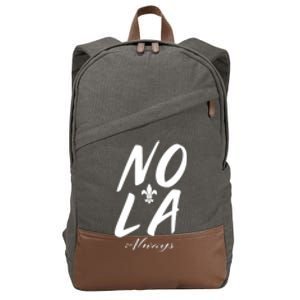 Remember Nola Always Never Forget New Orleans Suppor Cotton Canvas Backpack