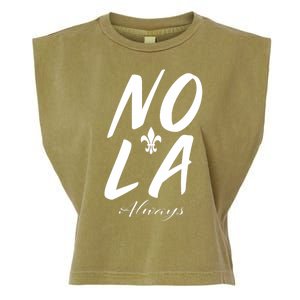 Remember Nola Always Never Forget New Orleans Suppor Garment-Dyed Women's Muscle Tee