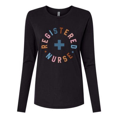 Registered Nurse Appreciation Healthcare Workers Womens Cotton Relaxed Long Sleeve T-Shirt