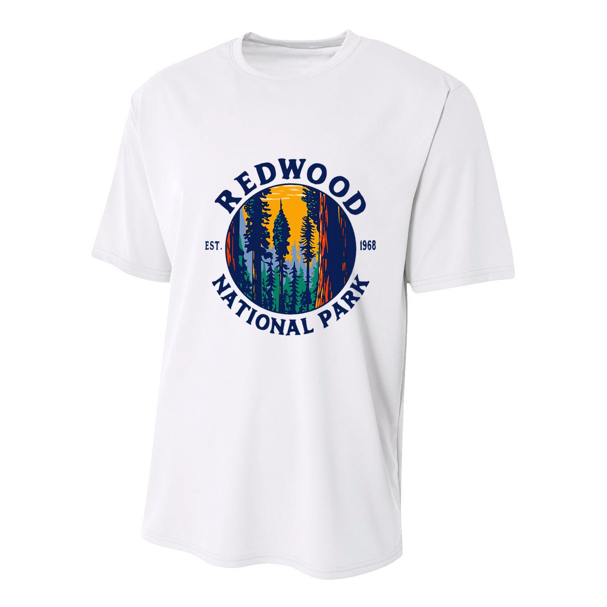 Redwood National And State Parks Ca California Outdoor Youth Performance Sprint T-Shirt