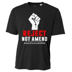 Reject Not Amend Reject Finance Bill 2024 Cooling Performance Crew T-Shirt