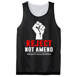 Reject Not Amend Reject Finance Bill 2024 Mesh Reversible Basketball Jersey Tank