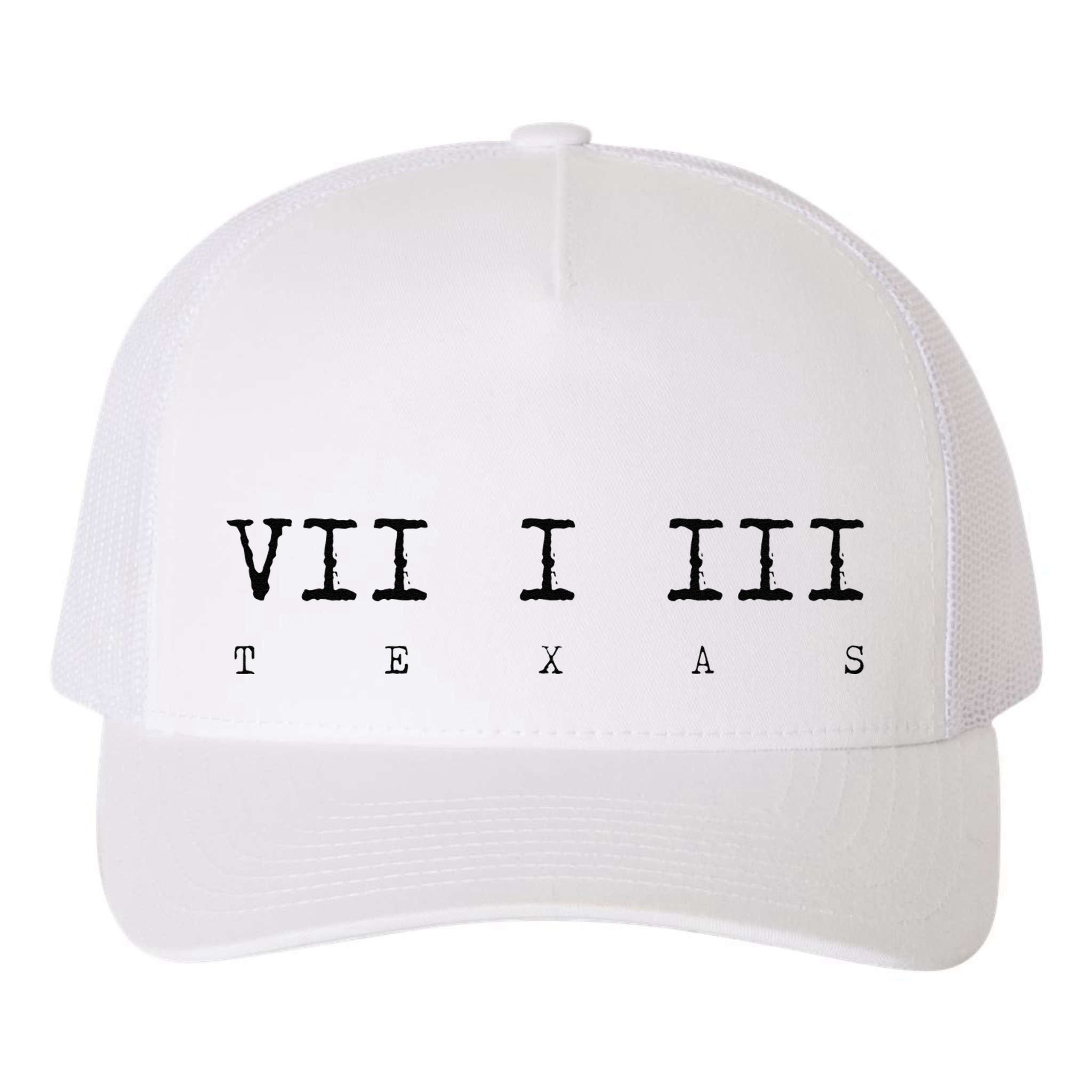 Roman Numeral Area Code 713 Texas Gift Yupoong Adult 5-Panel Trucker Hat