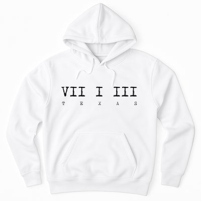 Roman Numeral Area Code 713 Texas Gift Hoodie