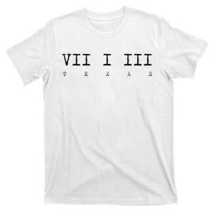 Roman Numeral Area Code 713 Texas Gift T-Shirt