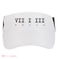 Roman Numeral Area Code 713 Texas Gift Adult Drive Performance Visor