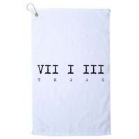 Roman Numeral Area Code 713 Texas Gift Golf Towel