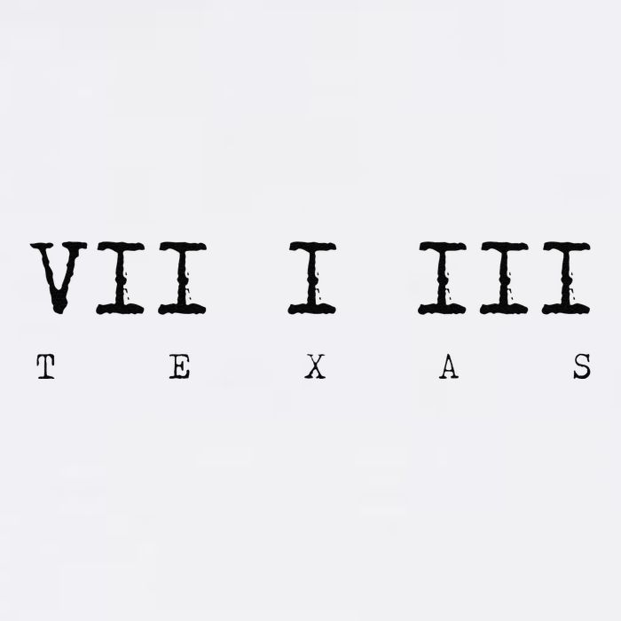 Roman Numeral Area Code 713 Texas Gift Golf Towel