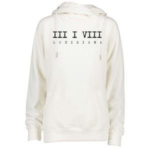 Roman Numeral Area Code 318 Louisiana Gift Home Womens Funnel Neck Pullover Hood