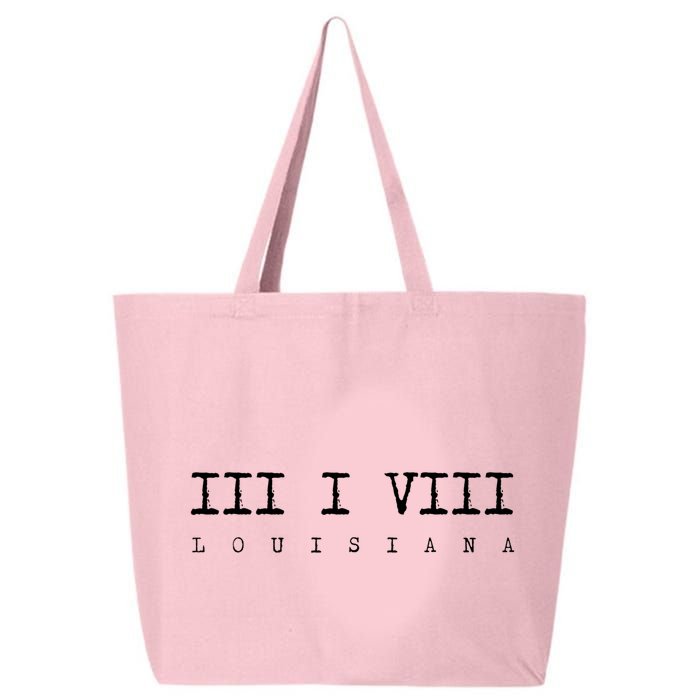 Roman Numeral Area Code 318 Louisiana Gift Home 25L Jumbo Tote